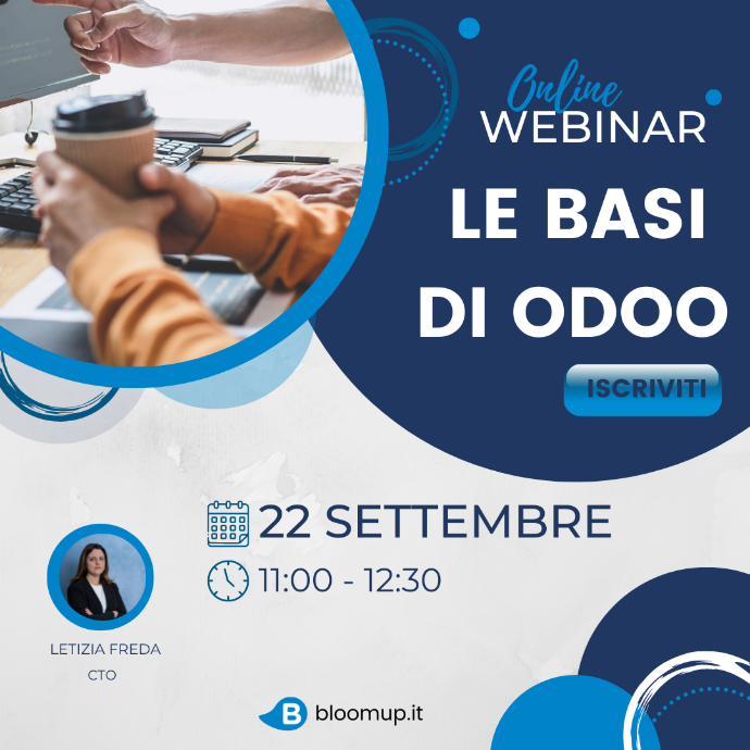 presentazione del webinar le basi di odoo